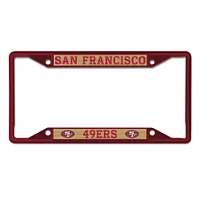 WinCraft San Francisco 49ers Chrome Color License Plate Frame