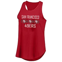 Women's Fanatics Christian McCaffrey Scarlet San Francisco 49ers Plus Name & Number Tank Top