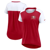 Women's Nike  Scarlet San Francisco 49ers Performance Fashion T-Shirt