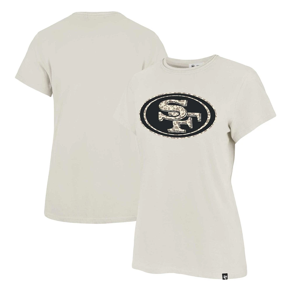 Women's '47 Cream San Francisco 49ers Panthera Frankie T-Shirt