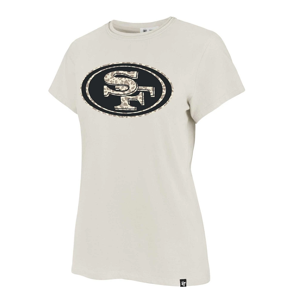 Women's '47 Cream San Francisco 49ers Panthera Frankie T-Shirt