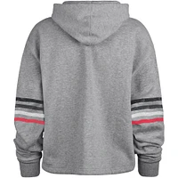 Women's '47 Heather Gray San Francisco 49ers Upland Bennett Pullover Hoodie