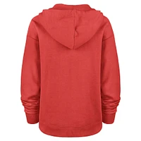 Women's '47 Scarlet San Francisco 49ers Clarity Kennedy Pullover Hoodie