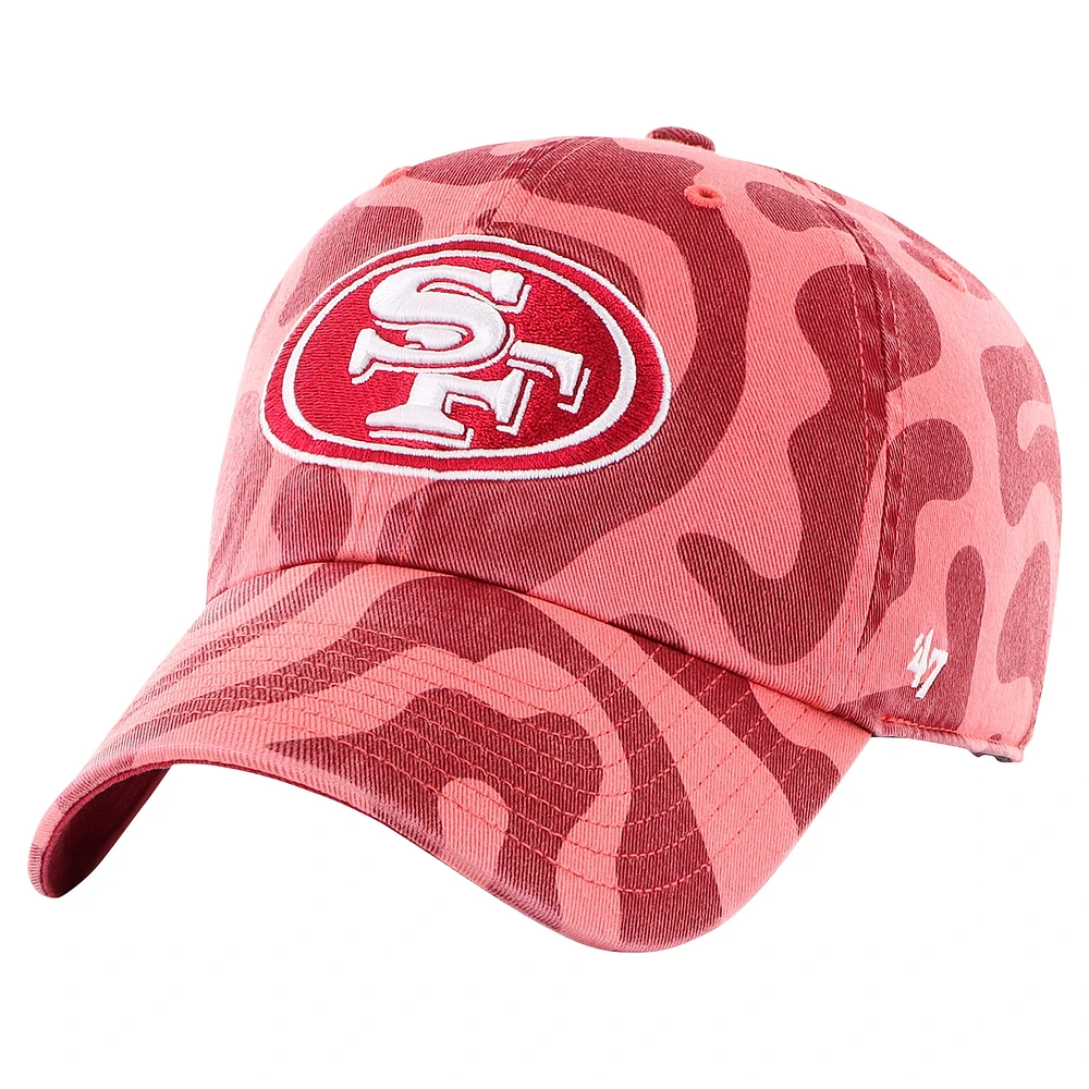 Casquette ajustable Freeform Clean Up Scarlet San Francisco 49ers '47 pour femme