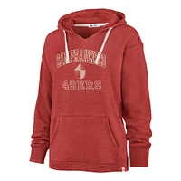 Sweat à capuche Clarity Kennedy pour femme '47 Scarlet San Francisco 49ers grande taille