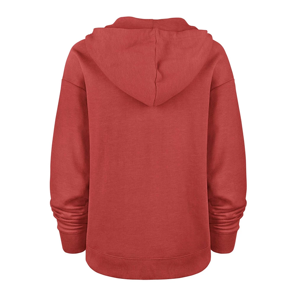 Women's '47  Scarlet San Francisco 49ers Plus Clarity Kennedy Pullover Hoodie