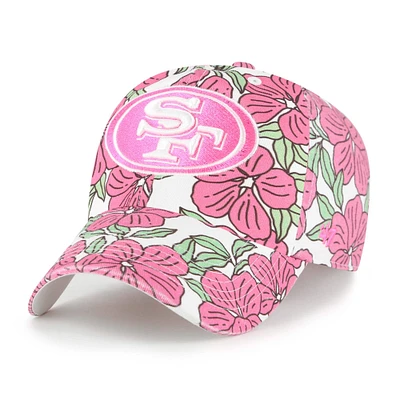 Casquette ajustable blanche San Francisco 49ers Florentina Clean Up pour femme '47