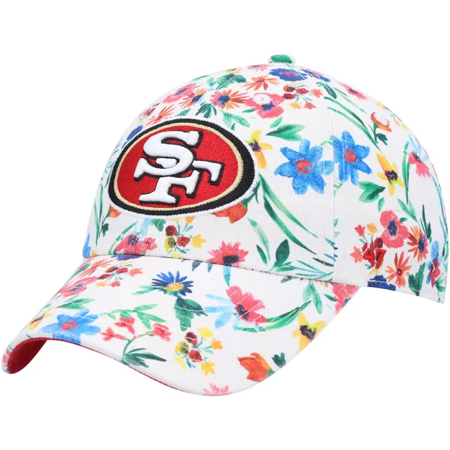 Women's '47 Scarlet San Francisco 49ers Confetti Clean Up Adjustable Hat