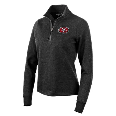 San Francisco 49ers Antigua Women's Victory Crewneck Pullover Sweatshirt -  Black