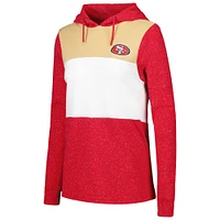 Sweat à capuche Antigua Scarlet San Francisco 49ers Wicket pour femme