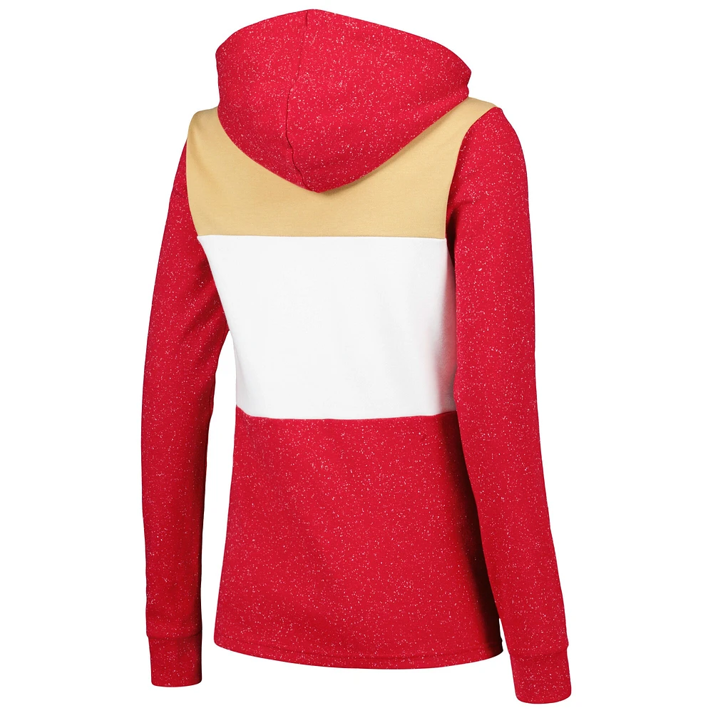 Sweat à capuche Antigua Scarlet San Francisco 49ers Wicket pour femme