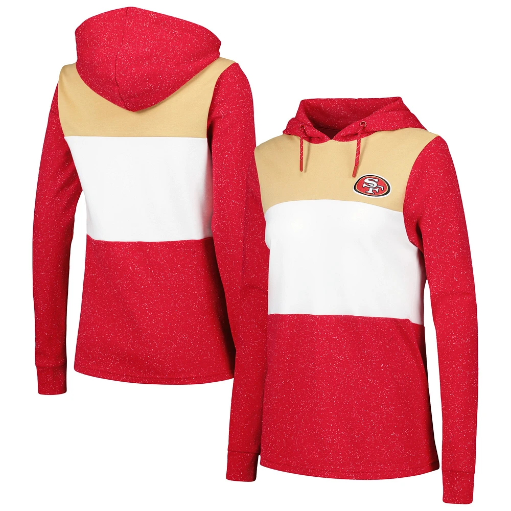 Sweat à capuche Antigua Scarlet San Francisco 49ers Wicket pour femme