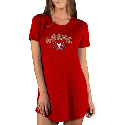 San Francisco 49ers Concepts Sport Women's Marathon Knit Nightshirt - Red