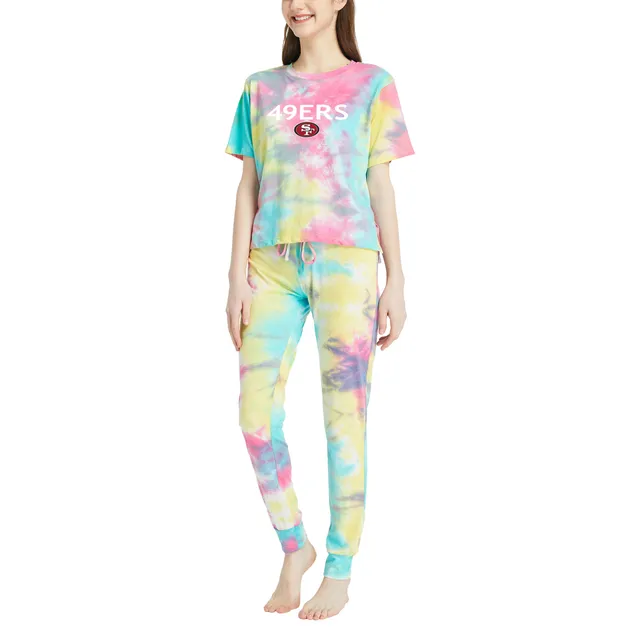 Lids Las Vegas Raiders Concepts Sport Women's Velodrome Tie-Dye Top & Pants  Set