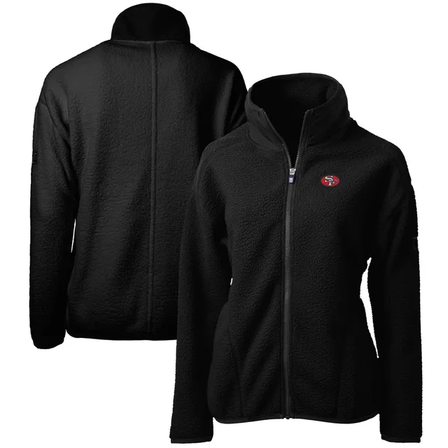 Lids San Francisco 49ers Cutter & Buck Women's Helmet Logo Mainsail Sweater-Knit  Full-Zip Vest