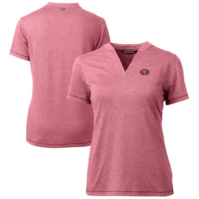 San Francisco 49ers Cutter & Buck Forge Eco Heather Stripe Stretch Recycled Mens  Big & Tall Polo - Cutter & Buck