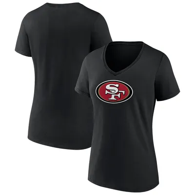 San Francisco 49ers Fanatics Branded Women's Primary Team Logo V-Neck T-Shirt