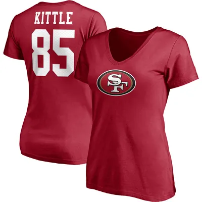 George Kittle San Francisco 49ers Nike Women's Name & Number T-Shirt -  Scarlet