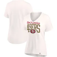 Lids San Francisco 49ers Fanatics Branded Women's Motivating Force V-Neck T- Shirt - Oatmeal