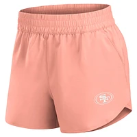 Women's Fanatics Coral San Francisco 49ers Front Office Woven Shorts