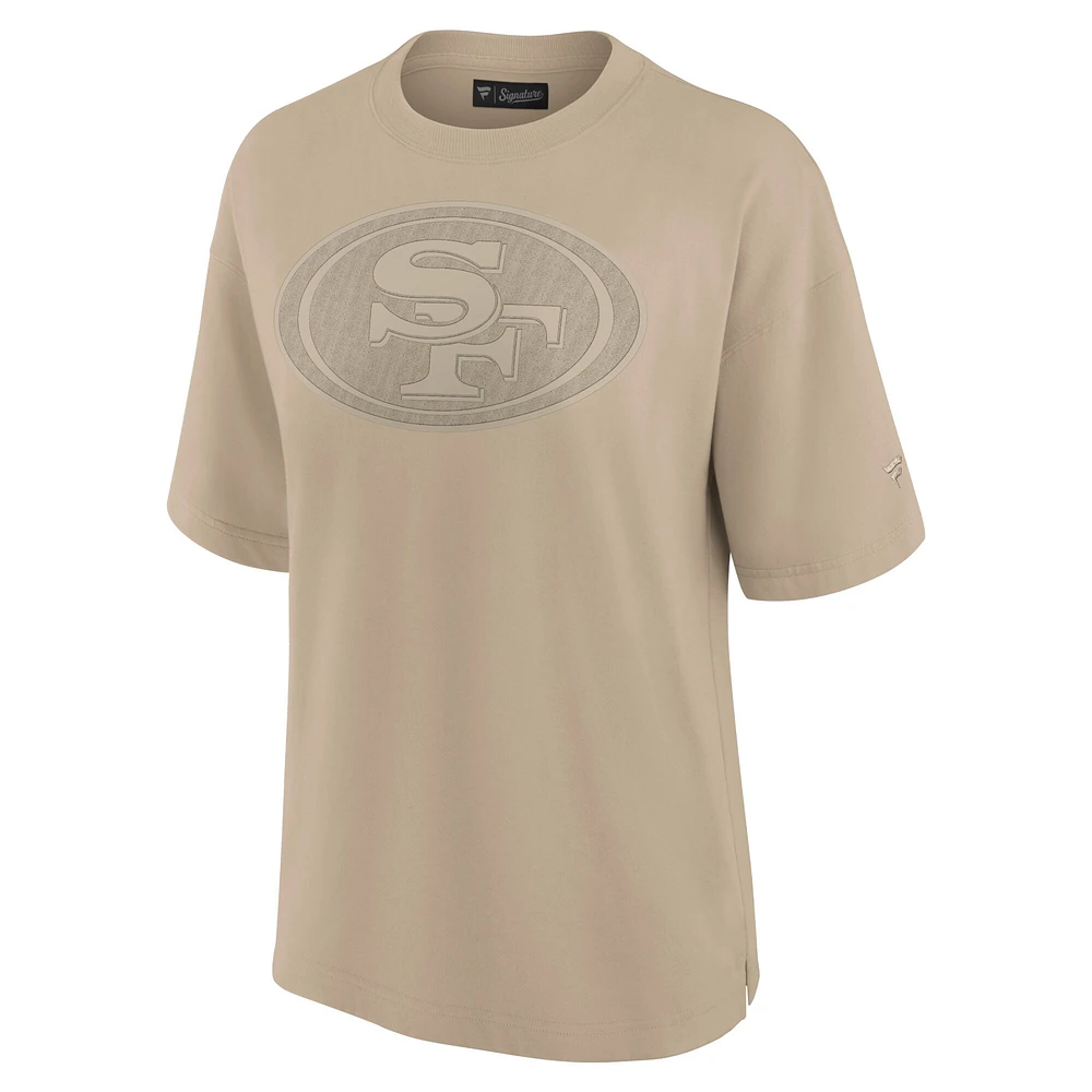 T-shirt surdimensionné kaki San Francisco 49ers Elements Fanatics pour femmes