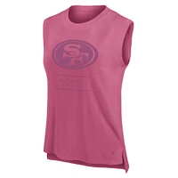 Women's Fanatics Pink San Francisco 49ers Studio Embrace Tank Top