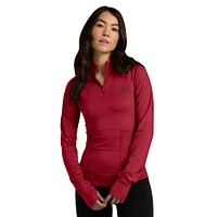 Women's Fanatics  Scarlet San Francisco 49ers Elements Quarter-Zip Jacket