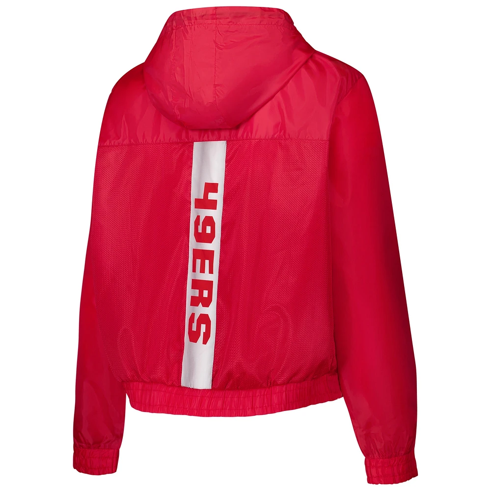 Veste entièrement zippée Fanatics Scarlet San Francisco 49ers pour femmes