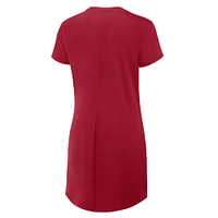 Robe t-shirt drapée froncée Fanatics Scarlet pour femme des San Francisco 49ers
