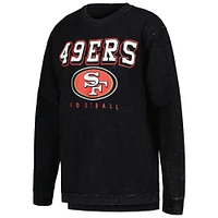 Women's G-III 4Her by Carl Banks Black San Francisco 49ers Comfy Cord Pullover Sweatshirt