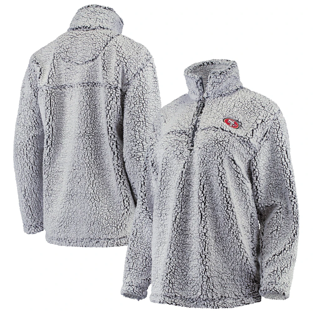 Veste G-III 4Her by Carl Banks grise pour femme en sherpa des 49ers de San Francisco