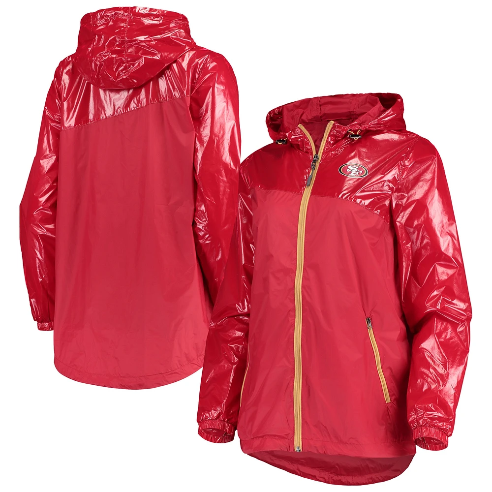 Veste à capuche double couverture zippée pour femme G-III 4Her by Carl Banks Scarlet San Francisco 49ers