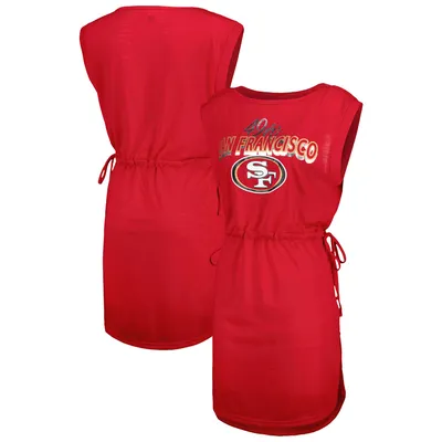 San Francisco 49ers G-III 4Her by Carl Banks Women's G.O.A.T. Swimsuit Cover-Up - Scarlet