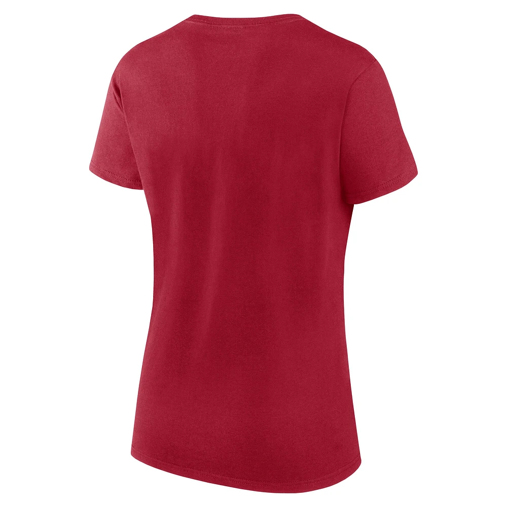 T-shirt Lean pour femme avec logo Athletic Scarlet des San Francisco 49ers