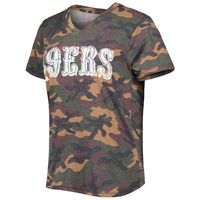 Lids George Kittle San Francisco 49ers Majestic Threads Women's Name &  Number V-Neck Tri-Blend T-Shirt - Camo