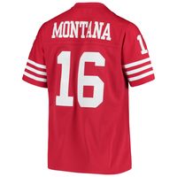 Women's Mitchell & Ness Joe Montana Scarlet San Francisco 49ers 1990 Legacy Replica Jersey