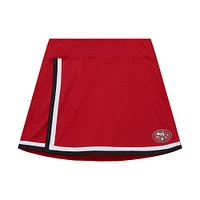 Women's Mitchell & Ness Scarlet San Francisco 49ers Throwback Logo Skort