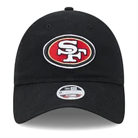 Casquette ajustable Main Core Classic 2.0 9TWENTY noire New Era pour femme des San Francisco 49ers