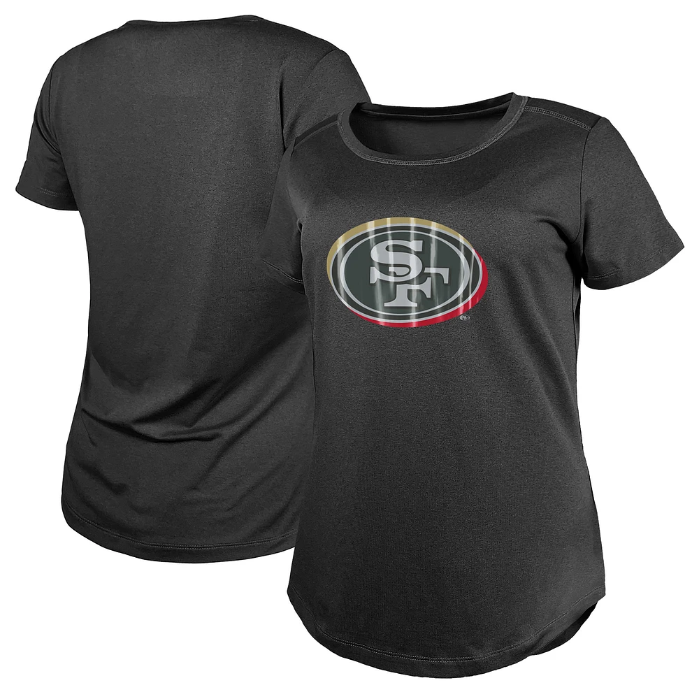 T-shirt New Era Charcoal pour femme des San Francisco 49ers 2024 NFL Draft