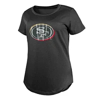 T-shirt New Era Charcoal pour femme des San Francisco 49ers 2024 NFL Draft