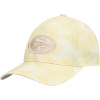 Casquette ajustable Frond 9TWENTY pour femme New Era couleur crème San Francisco 49ers