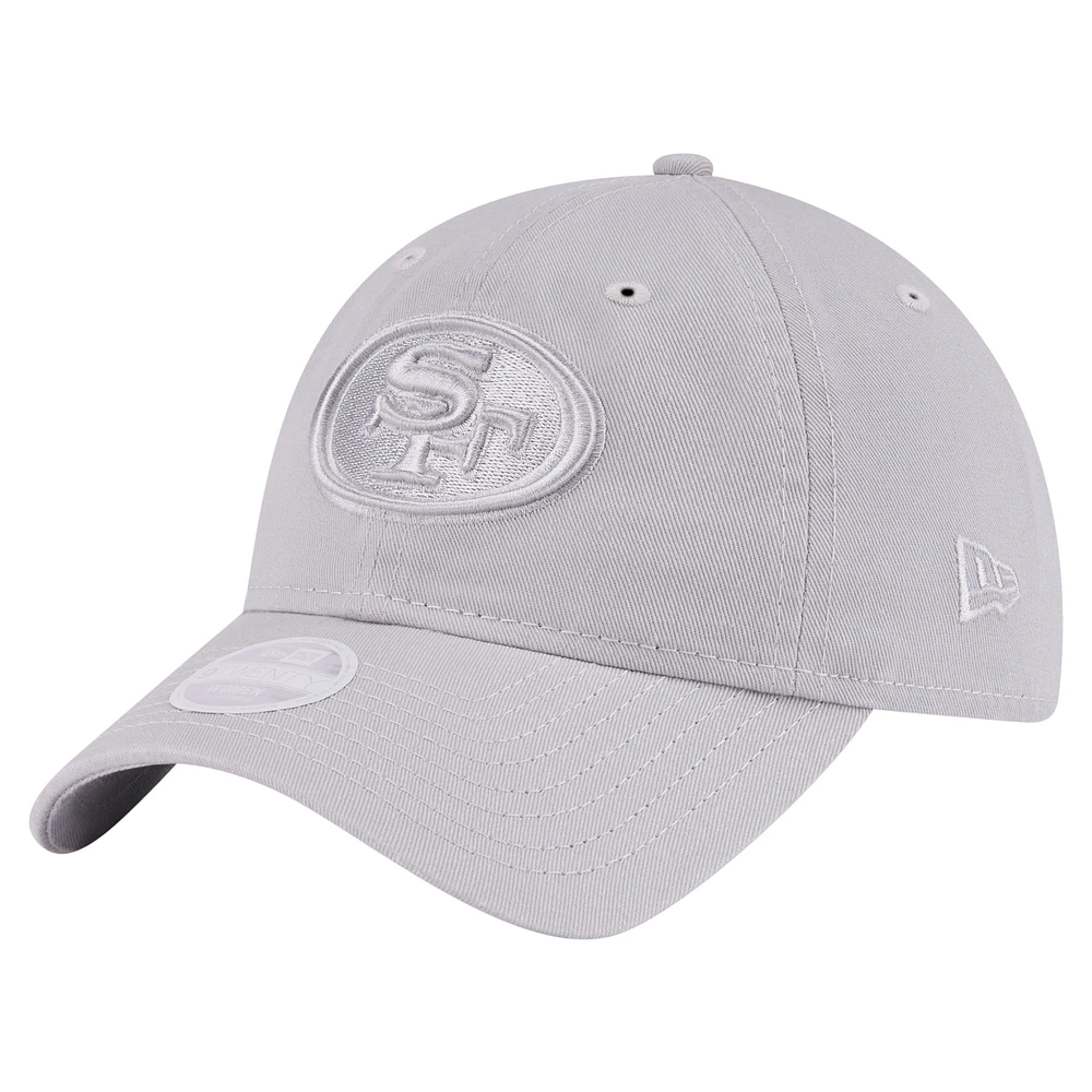 Women's New Era Gray San Francisco 49ers Color Pack 9TWENTY Adjustable Hat