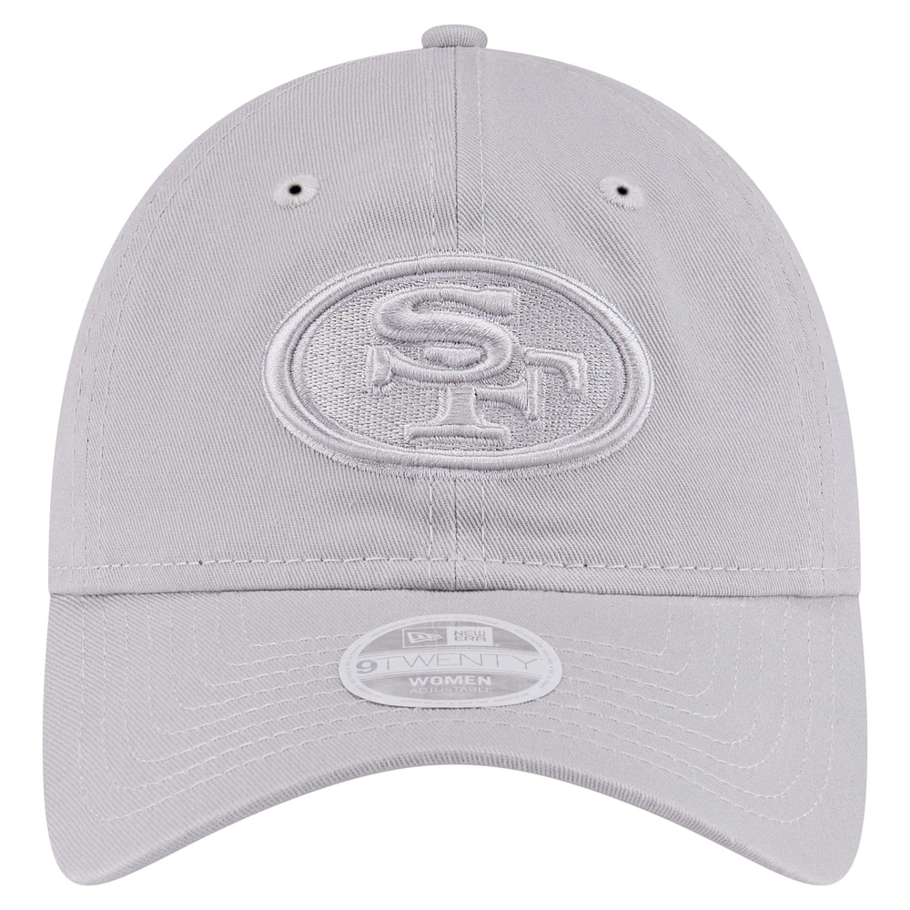 Women's New Era Gray San Francisco 49ers Color Pack 9TWENTY Adjustable Hat
