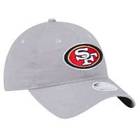 Women's New Era Gray San Francisco 49ers Main 9TWENTY Adjustable Hat