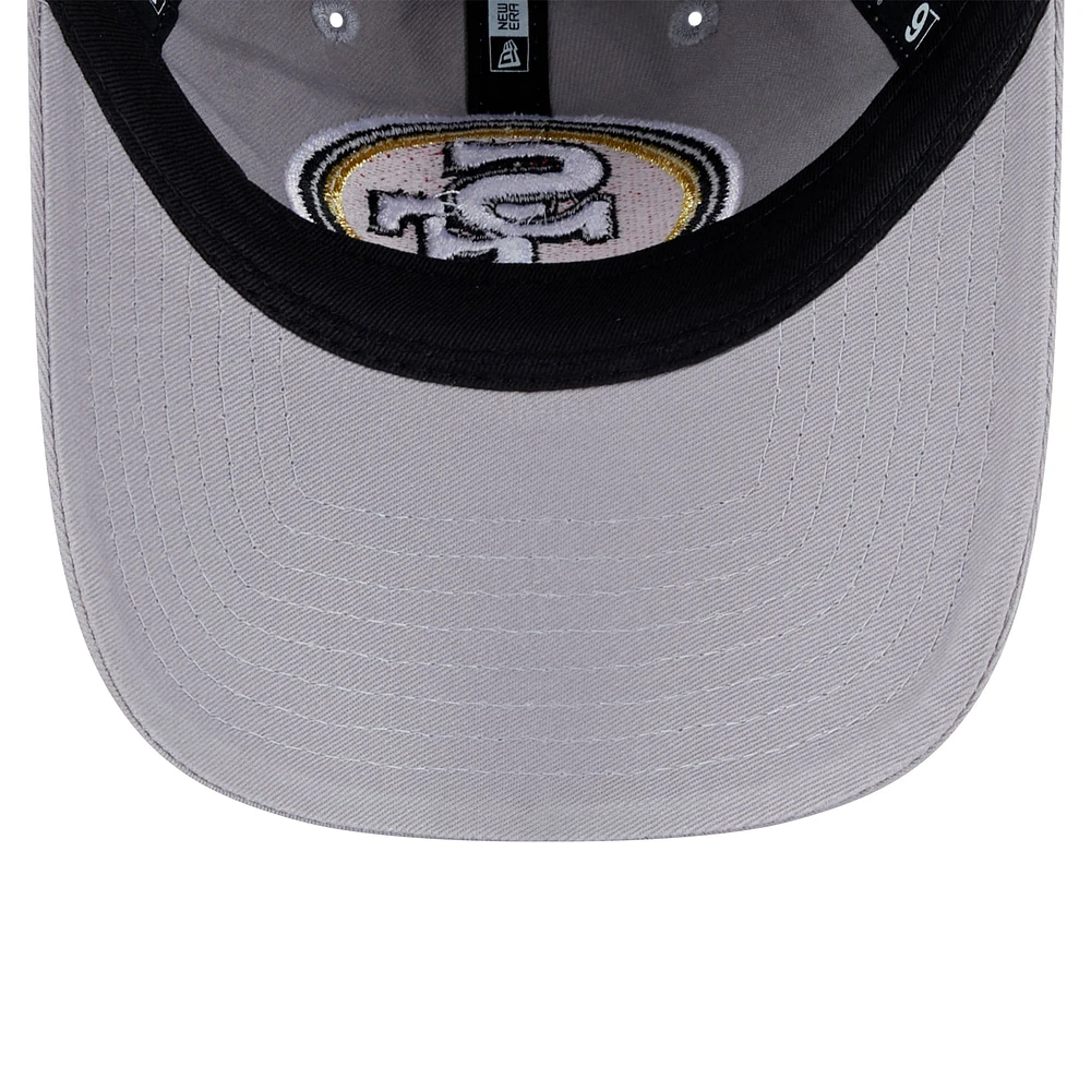 Women's New Era Gray San Francisco 49ers Main 9TWENTY Adjustable Hat