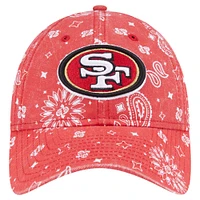 Women's New Era Scarlet San Francisco 49ers Paisley 9TWENTY Adjustable Hat