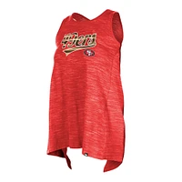 Women's New Era  Scarlet San Francisco 49ers Space Dye Active Tank Top