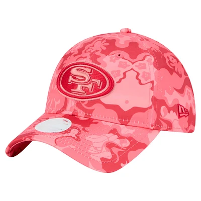 Casquette ajustable New Era Scarlet San Francisco 49ers Trippy 9TWENTY pour femme