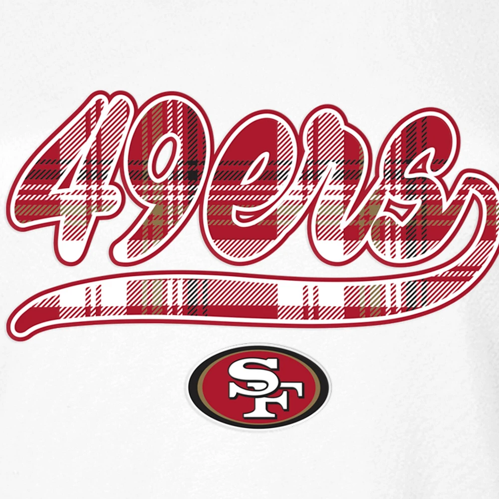 T-shirt New Era pour femme, 3e Down, San Francisco 49ers, blanc/écarlate