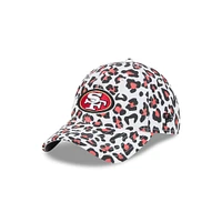 Casquette ajustable Active Leopard 9TWENTY San Francisco 49ers New Era blanche pour femme